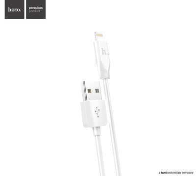 USB kabelis Hoco X1 Lightning 1.0m baltas