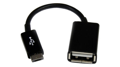 Adapteris iš "microUSB" į USB (OTG) juodas