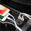 Transmiteris Hoco E41 Bluetooth MP3 grotuvas/FM bangų moduliatorius (laisvų rankų įranga, microSD, SD, 2xUSB, LCD, 3.1A įkroviklis)