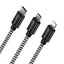 USB kabelis Dux Ducis K-ONE 3in1 microUSB-Lightning-Type-C FastCharging 1.2m