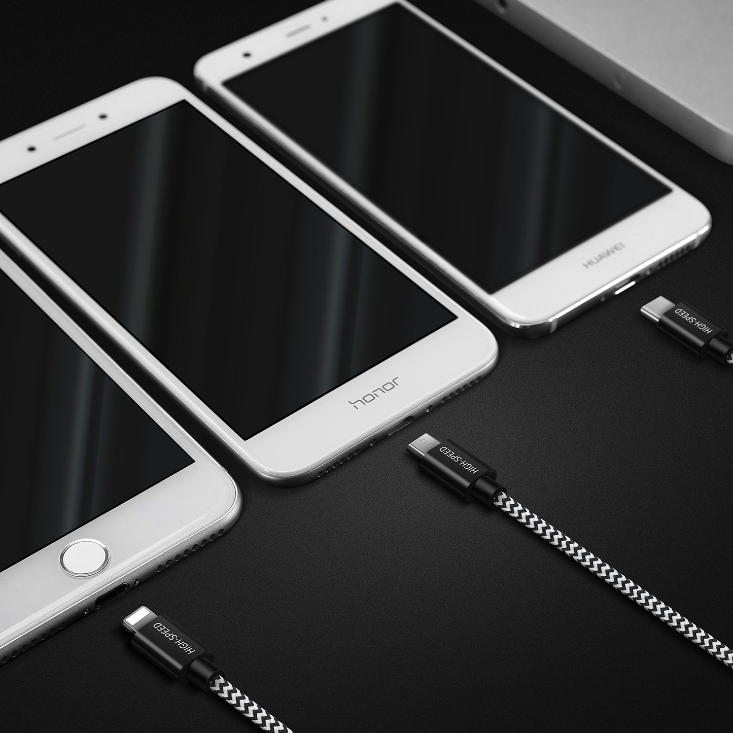 USB kabelis Dux Ducis K-ONE 3in1 microUSB-Lightning-Type-C FastCharging 1.2m