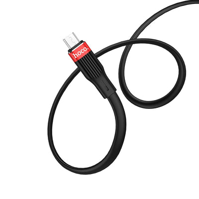 USB kabelis Hoco U72 Type-C 1.2m silikoninis juodas