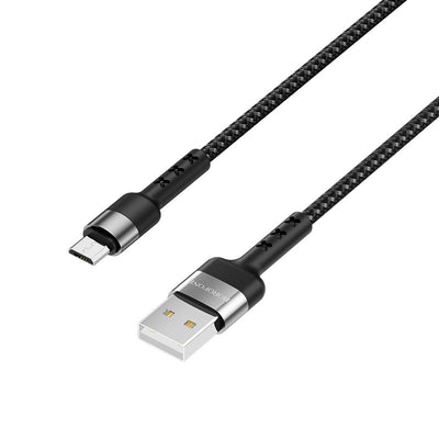 USB kabelis Borofone BX34 microUSB 1.0m juodas