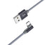 USB kabelis Borofone BX26 Type-C 1.0m metalinis pilkas