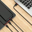 USB kabelis Borofone BX17 3in1 microUSB-Lightning-Type-C 1.0m juodas