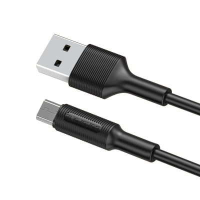 USB kabelis Borofone BX1 microUSB 1.0m juodas