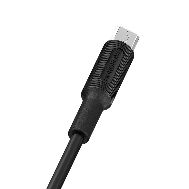 USB kabelis Borofone BX1 microUSB 1.0m juodas