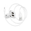 Automobilinis įkroviklis Borofone BZ12 USB + Lightning (2.4A) baltas