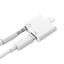 Adapteris ADP15 iš Lightning į Lightning + 3.5mm baltas