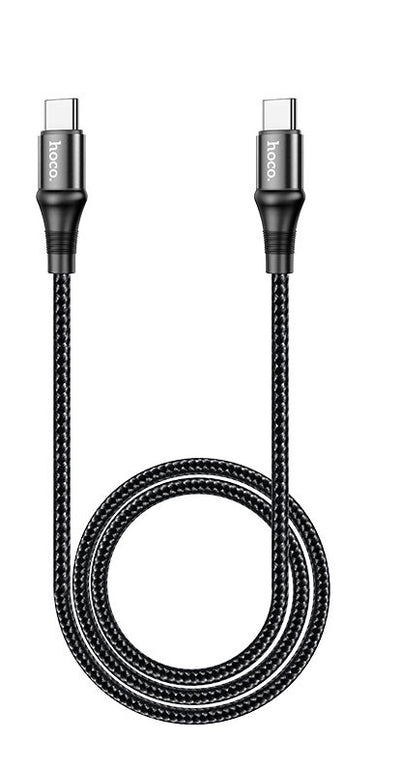 USB kabelis Hoco X50 Exquisito iš Type-C į Type-C 100W 1.0m juodas