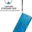 Dėklas Flower Book Samsung A225 A22 4G mėlynas