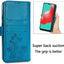 Dėklas Flower Book Samsung A226 A22 5G mėlynas