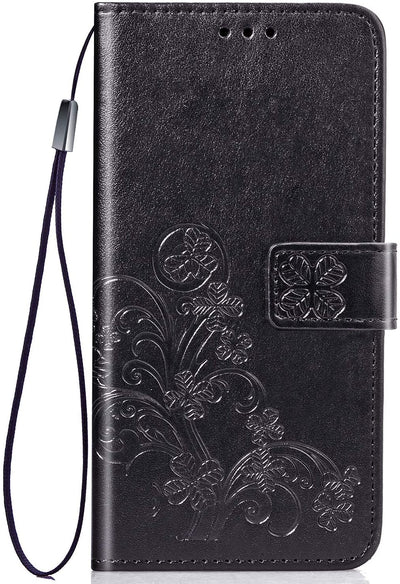 Dėklas Flower Book Samsung A226 A22 5G juodas