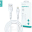 USB kabelis Devia Kintone Lightning 1.0m baltas 5V 2.1A
