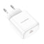 Įkroviklis Borofone BN3 Type-C QC 3.0, PD 2.0 20W, baltas