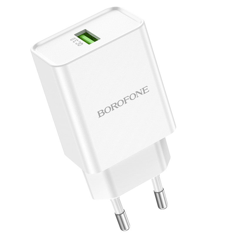 Įkroviklis Borofone BN5 QC 3.0 18W, baltas