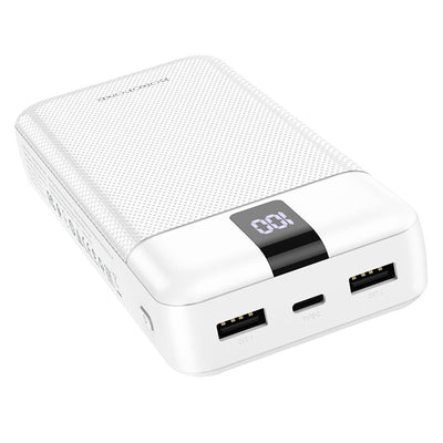 Išorinė baterija Power Bank Borofone BJ20A 5 Output 3 Input 20000mAh balta