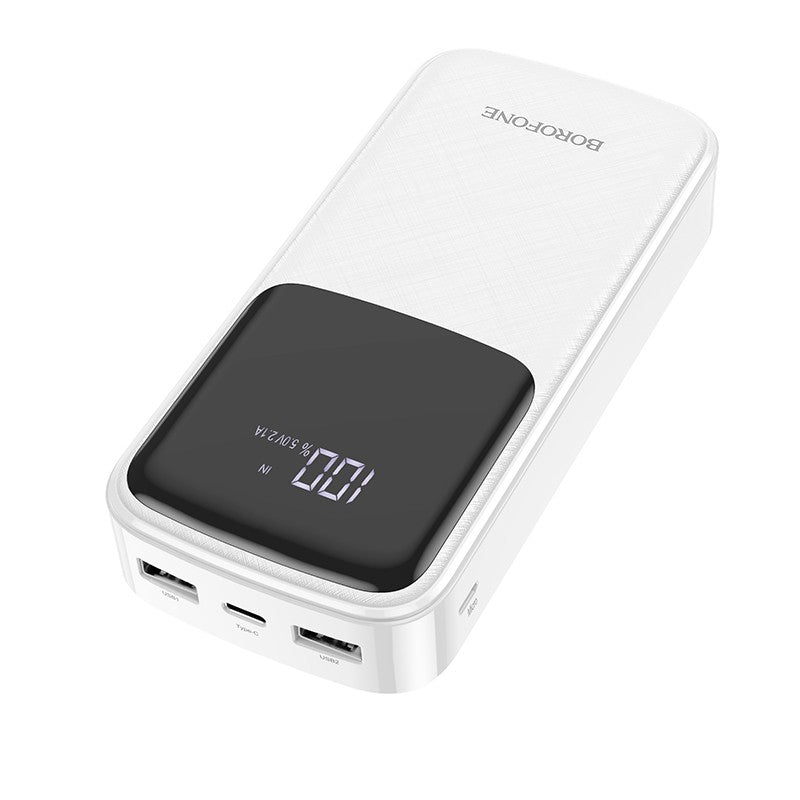 Išorinė baterija Power Bank Borofone BJ17A Type-C microUSB 2*USB (2.1A) 20000mAh juoda
