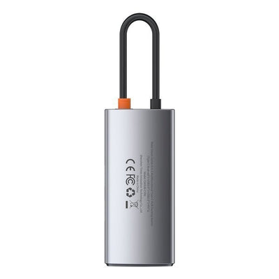 Adapteris Baseus Metal Gleam Series HUB 4in1, USB-C to USB 3.0 + USB 2.0 + HDMI + USB-C PD CAHUB-CY0G