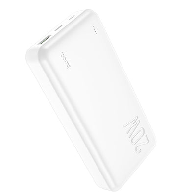 Išorinė baterija Power Bank Hoco J87A Type-C PD 20W+Quick Charge 3.0 20000mAh balta