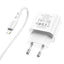Įkroviklis Borofone BN3 Type-C QC 3.0, PD 2.0 20W + Lightning, baltas