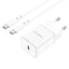 Įkroviklis Borofone BN6 Type-C PD+QC3.0 20W + Type-C, baltas