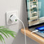 Įkroviklis Borofone BN7 Type-C 20W/USB-A 18W PD20W+QC3.0 + Lightning baltas