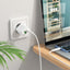 Įkroviklis Borofone BN7 Type-C 20W/USB-A 18W PD20W+QC3.0 + Type-C baltas