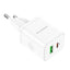 Įkroviklis Borofone BN7 Type-C 20W/USB-A 18W PD20W+QC3.0 baltas