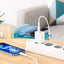 Įkroviklis Borofone BN7 Type-C 20W/USB-A 18W PD20W+QC3.0 baltas