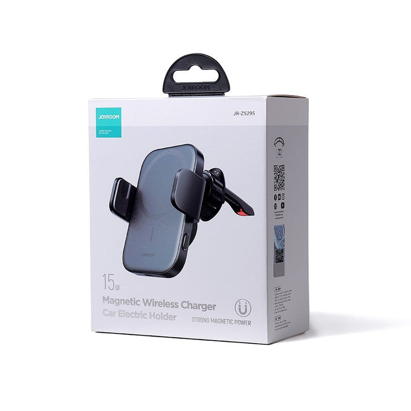 Automobilinis laikiklis-įkroviklis Joyroom JR-ZS295 15W MagSafe juodas