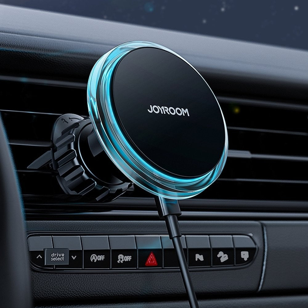 Automobilinis laikiklis-įkroviklis Joyroom JR-ZS291 15W MagSafe magnetinis, juodas