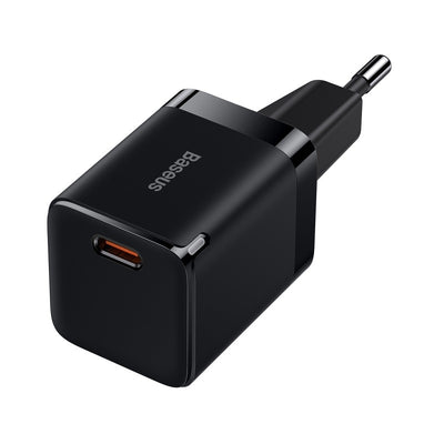 Įkroviklis Baseus GaN3 1C 30W juodas CCGN010101