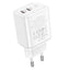 Įkroviklis Borofone BN9 2xType-C 35W baltas