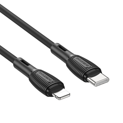 USB kabelis Borofone BX86 Advantage PD Type-C į Lightning 1.0m juodas