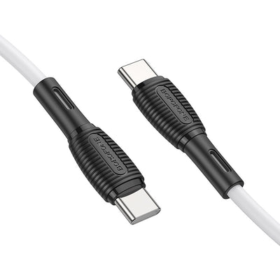 USB kabelis Borofone BX86 Advantage 60W Type-C 1.0m baltas