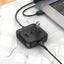 USB šakotuvas Hoco HB31 Easy 4-in-1 converter USB to 4xUSB2.0 1.2m juodas