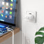 Įkroviklis Hoco N29 PD35W su dviem Type-C jungtimis + Lightning baltas