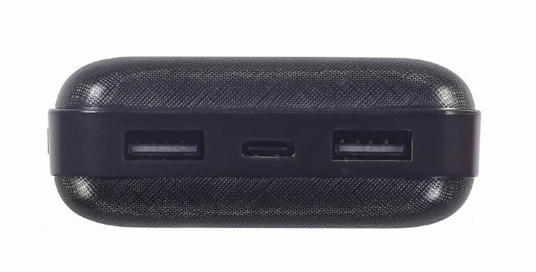 Išorinė baterija Power Bank Gembird PB20-02 20000mAh juoda