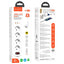 Ilgiklis Hoco NS1 Aura 4 lizdų + 2xUSB-A + 1xType-C 1.8m baltas
