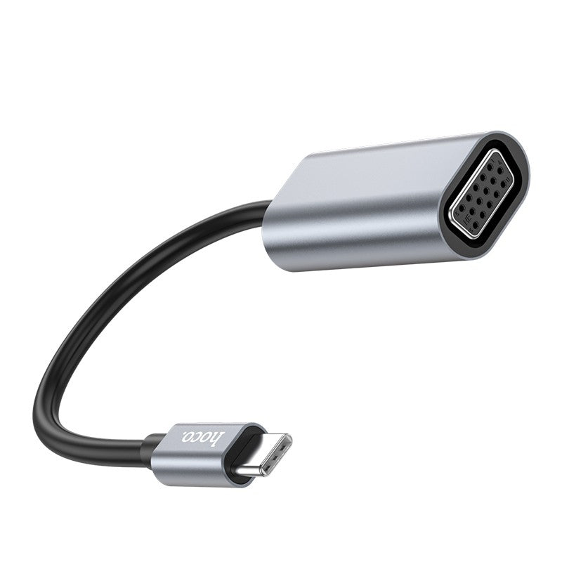 Adapteris Hoco UA21 Type-C to VGA pilkas