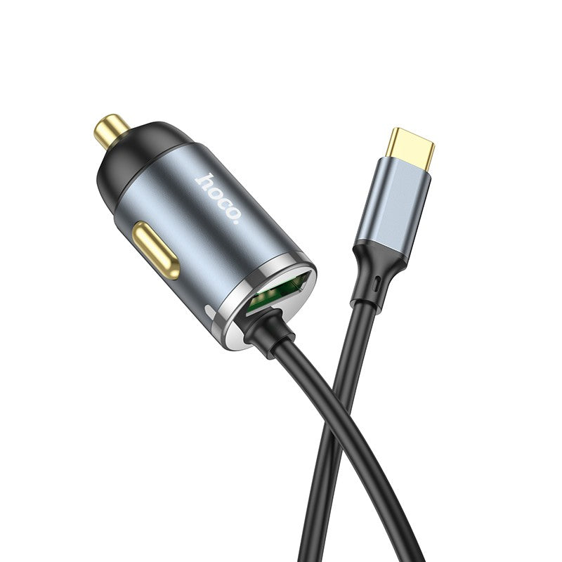 Automobilinis įkroviklis Hoco NZ7 PD20W+QC3.0 Type-C/USB-A