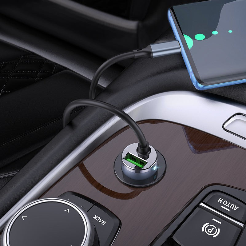 Automobilinis įkroviklis Hoco NZ7 PD20W+QC3.0 Type-C/USB-A