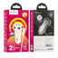 Automobilinis įkroviklis Hoco Z40 Superior Dual Port + Type-C baltas
