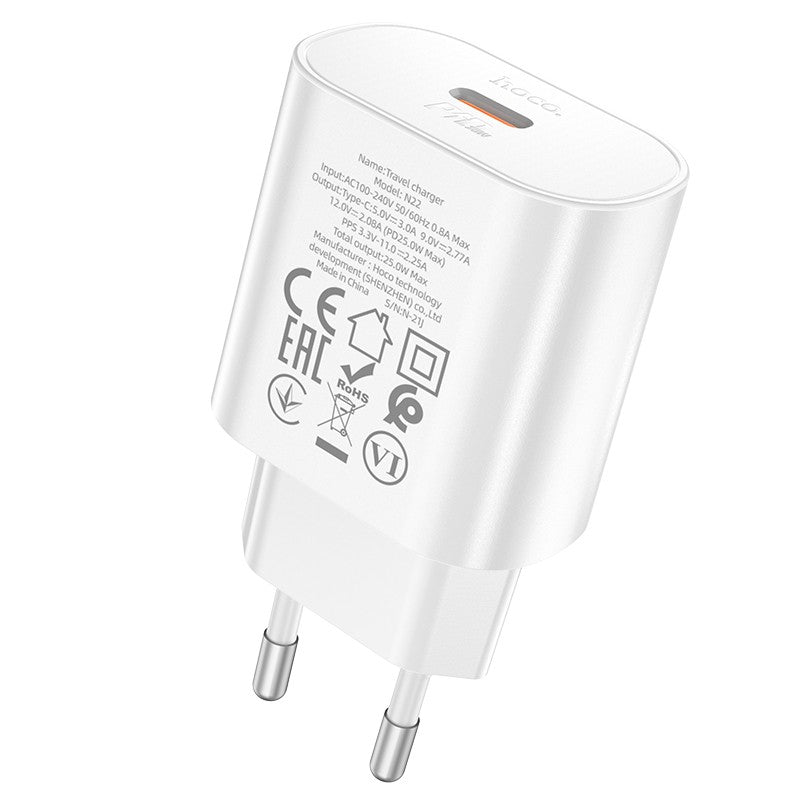 Įkroviklis Hoco N22 PD25W baltas