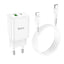 Įkroviklis Hoco N28 PD20W+QC3.0 + Lightning baltas