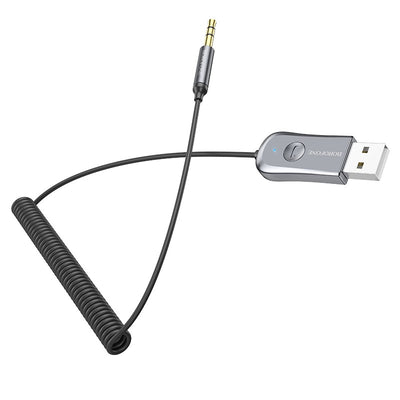 Bluetooth moduliatorius Borofone BC44 Soul Car AUX BT receiver with cable