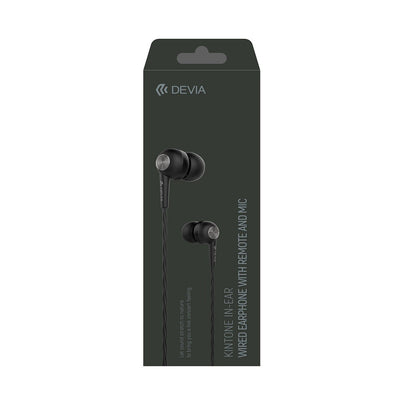 Ausinės Devia Kintone 3,5mm juodos