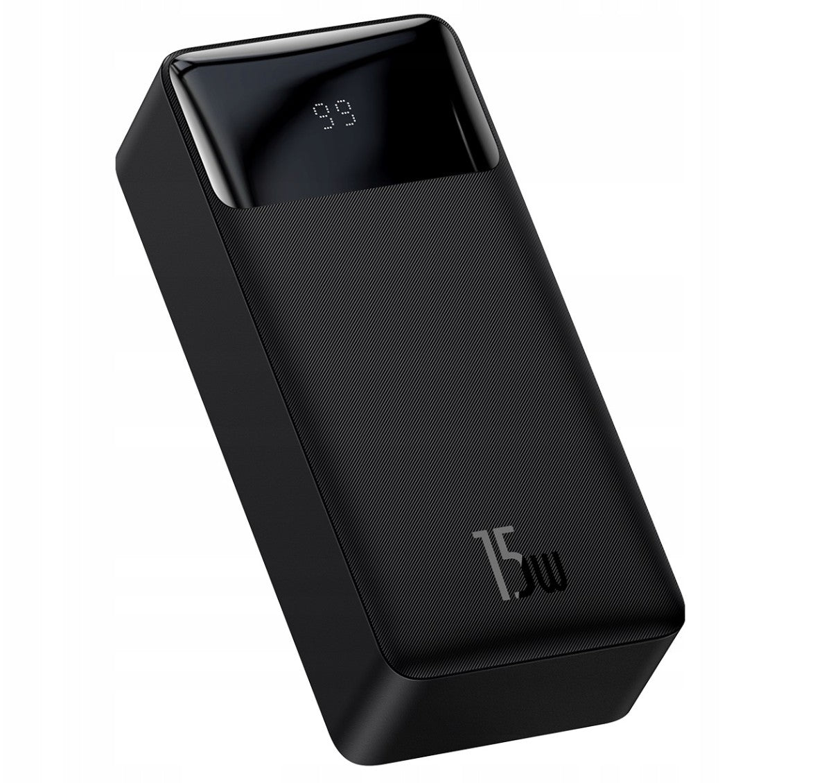 Išorinė baterija Power Bank Baseus Bipow Type-C PD+2xQuick Charge 3.0 15W 30000mAh su ekranu juoda PPBD050201