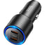 Automobilinis įkroviklis Hoco NZ3 2xType-C PD/QC 3.0 juodas